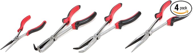 Performance Tool W30714 Dual Cushion Long Handle Plier Set, 4-Piece