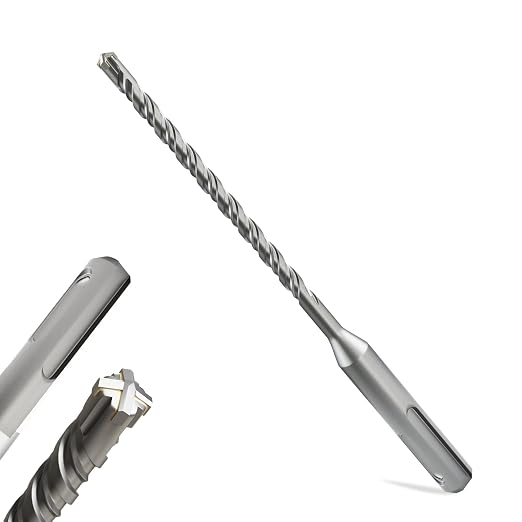 SDS Plus Rotary Hammer Drill Bits, (1/4"*6"-6.5mm*160mm) - 4 Carbide Cutting Edges, Ideal for Masonry| Heavy-Duty Masonry |Hammer Drill Bits for Precision Drilling