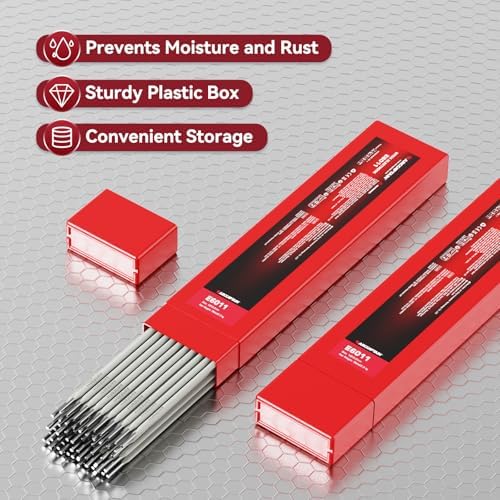ARCCAPTAIN E6011 Welding Rods 1/8" 5LB Carbon Steel Stick Electrodes