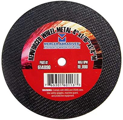 Mercer Industries 614090 - 4" x 1/16" x 1/4" Cut-Off Wheels for Metal (50 pack)