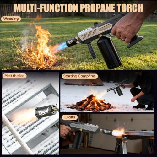 Koackl 25.8" CSA Propane Torch Gun 2372°F Adjustable Flame BBQ Welding