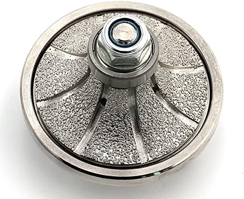 Diamond Hand Profiler B20,Half Bullnose Vaccum Brazed Profile Wheel Metal Cover Router Bit for Marble Granite D65 5/8-11