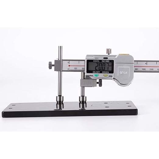 Digital Offset Centerline Caliper Hole Distance Vernier Caliper Cone Probe Hole Center Distance Ruler Measuring Tool Stainless Steel Inch/MM (10-150mm)