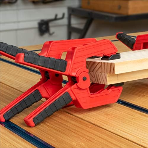 POWERTEC 71625 Heavy Duty Spring Clamp Set from 2" - 4" | 10 Clamps w/ 4 Assorted Sizes