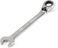 TEKTON 11/16 Inch Reversible Ratcheting Combination Wrench | WRC23317 | 12-Point, Satin Chrome Finish