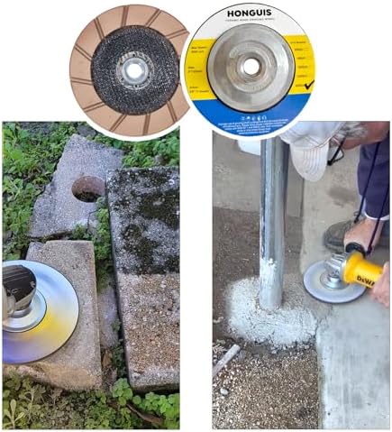 5" Ceramic Bond Diamond Cup Wheel for Concrete, 5/8-11, 400 Grit