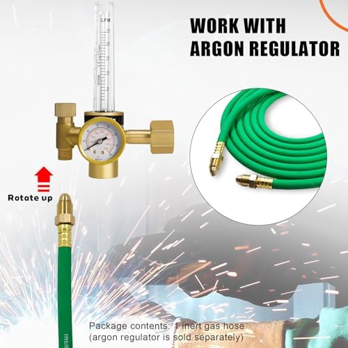 15FT Argon Hose, Inert Gas Welding Hose for MIG/TIG Regulators & Flowmeters