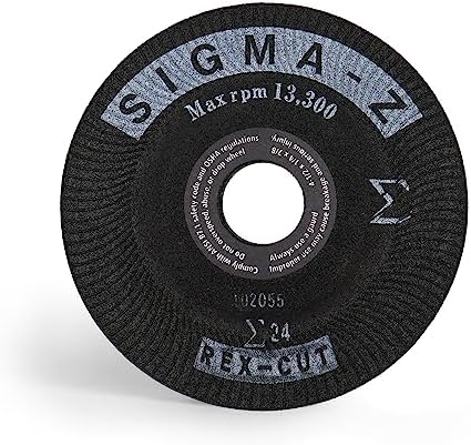 Sigma Z Grinding Wheel 4-1/2 x 1/4 x 7/8 24 Grit (3 PCS)