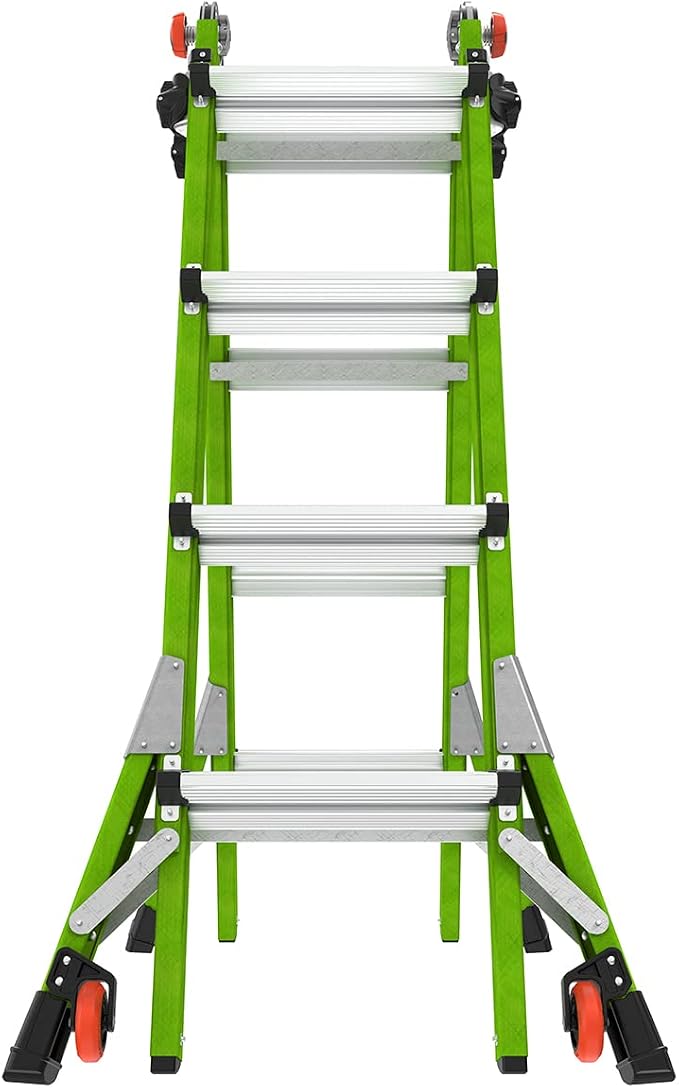 Little Giant Ladder Systems Dark Horse 2.0, M17, 17ft, Multi-Position Ladder, Fiberglass, Type 1A, 300 lbs Weight Rating, (16117-001)