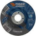 Weiler 58225 4-1/2 x 1/4 Tiger Aluminum Type 27 Grinding Wheel ALU24R 7/8 A.H (Pack of 10)