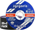 4 1/2 Cut Off Wheel for Metal, Wood, PVC, Angle Grinder Cutting Disc, 27PCS