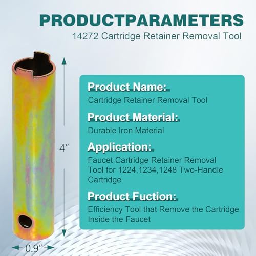1224 Cartridge 14272 Retainer Removal Tool Compatible with Moen Faucet