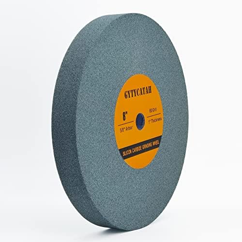 8" Bench Grinding Wheel, Green Silicon Carbide Abrasive