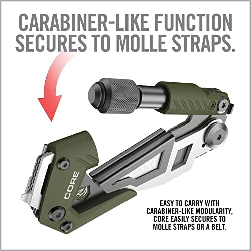 Real Avid CORE Shotgun Multi Tool – Compact Shotgun Tool Kit with Choke Tube Wrench, Scope Adjuster, Pin Punches, Hull Extractor & EDC Utility Tools for Hunting, Trap & Skeet Shooting