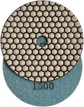 5" Dry Stone & Concrete Polishing Pad, 1.5mm Segment Height, 1500 Grit