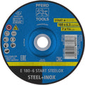 PFERD START STEELOX Type 27 Grinding Wheel, 7" x 1/4" x 7/8", Aluminum Oxide – for Angle Grinders – Use on Steel & Stainless Steel (Pack of 10) - Part 63890