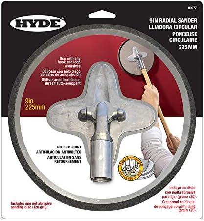 Hyde 09977 Radial Sander & Wooster R017-9 Roller Frame, 9-Inch, Silver