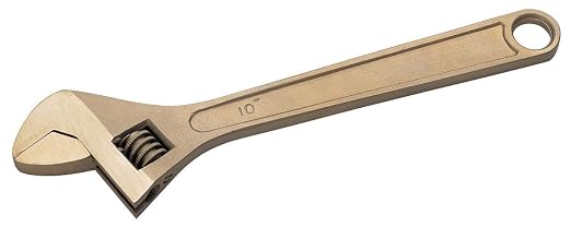 CS Unitec | Non-Sparking & Non-Magnetic Adjustable Wrench | 15in Copper Beryllium Tool, TUV Certified & Beryllium Free