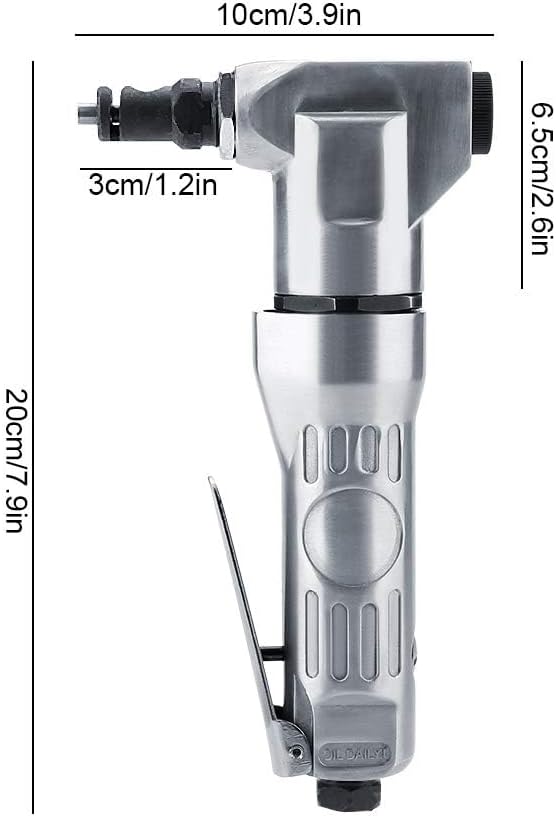 Pneumatic Metal Cutter Air Nibbler Shears with High Hardness Blade for Automotive Sheet Metal and Steel Plate Cutting Handheld Pneumatic Cutting Tool 2800 RPM