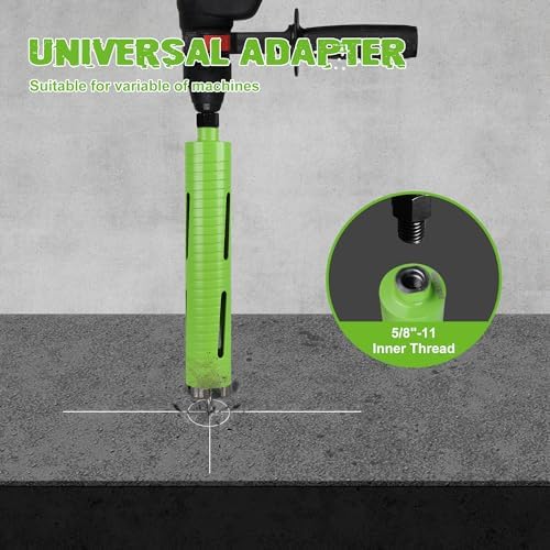 1 3/4 Inch Dry Core Drill Bit with Pilot Bit and 2 Pcs Adapters