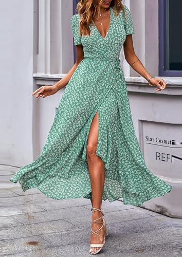 PRETTYGARDEN Women's Boho Floral Summer Maxi Dresses