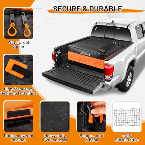 26 Cubic Feet Truck Bed Cargo Bag, Waterproof with Heavy Duty PVC