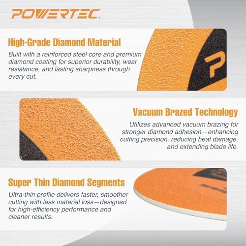 POWERTEC Glass Cutting Disc for Angle Grinder (14030-P5)