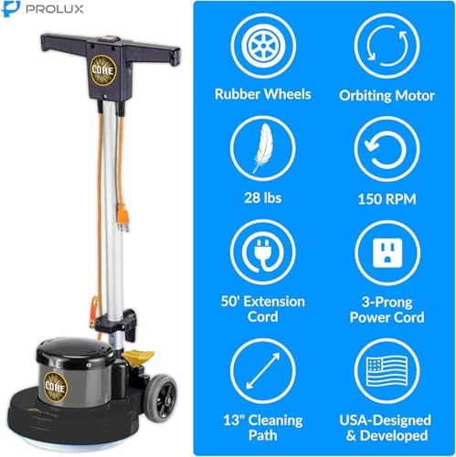Prolux PLC13 13" Heavy Duty Single Pad Commercial Polisher Floor Buffer Machine Scrubber