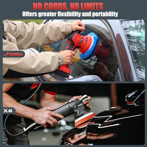 Cordless Car Buffer Polisher for Milwaukee m18 Battery, Power Polisher for Car Detailing/Polishing/Waxing(Battery Not Included)