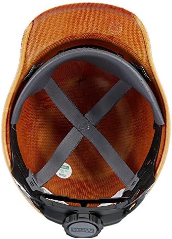 MSA Skullgard Cap Style Safety Hard Hat with Suspension - Non-Slotted Cap, Made of Phenolic Resin, Radiant Heat Loads up to 350F | Fas-Trac III Ratchet Suspension