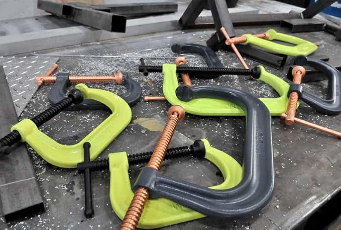 Wilton Hi-Vis C-Clamp, 3" Opening, 2-7/16" Throat, 3500 Lbs. Clamping Force (Model 403-SF)