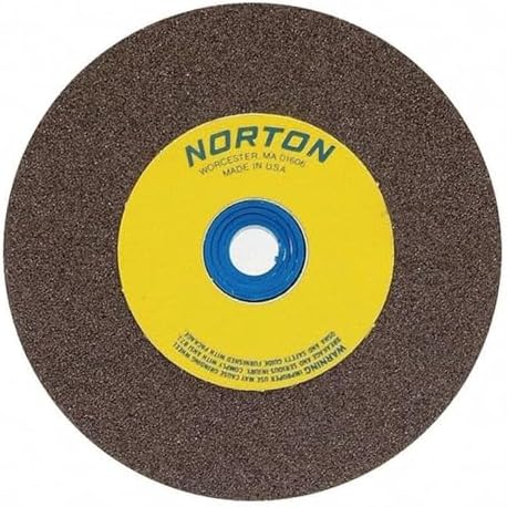 8" Type 1 Aluminum Oxide Straight Grinding Wheel, 1" Arbor, 3/4" Thick, 100 Grit, 3600 Max. RPM