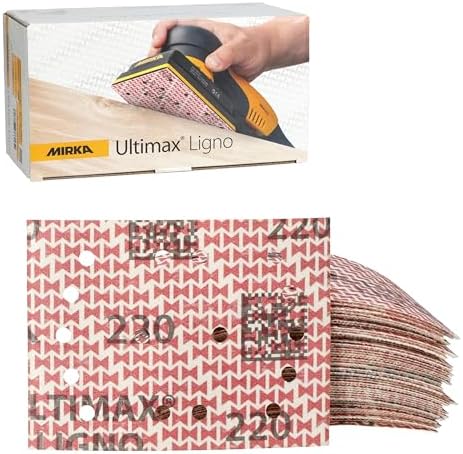Mirka Abrasive Sheets Ultimax Ligno 3x4 inch P220 Hook and Loop
