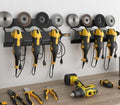 SOYEEZE Angle Grinder Holder, Angle Grinder Tool Stand for Milwaukee/Dewalt 2 Pack, 6 Bay Tool Storage Rack, Wall Mount Bracket for Cutters Polishers, Garage and Workspace