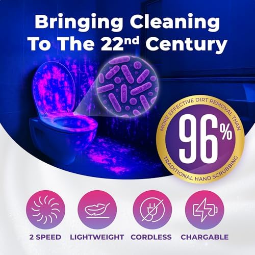 SYNOSHI PRO Electric Spin Scrubber Cordless Cleaning Bathroom Scrubber