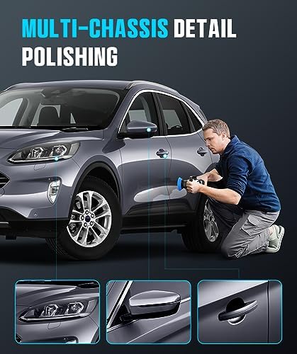 Mini Polisher, 2inch/ 3inch 750W with 12mm Random Orbital for Car Detailing