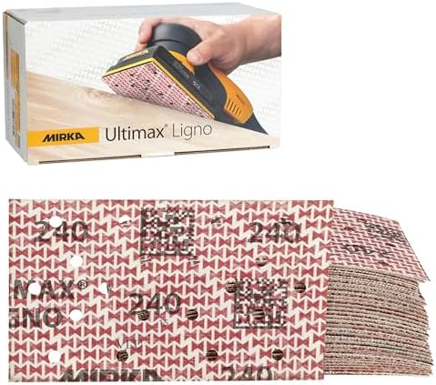 Mirka Abrasive Sheets Ultimax Ligno 3x5 Inch P240 50 Pack