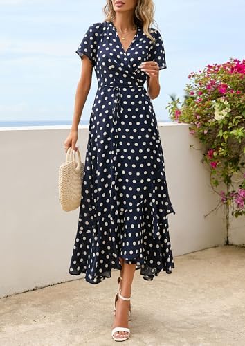 PRETTYGARDEN Women's Boho Floral Summer Maxi Dresses