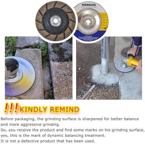 5" Ceramic Bond Diamond Cup Wheel for Concrete, 5/8-11, 400 Grit