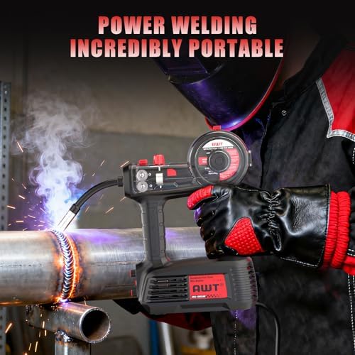 100A Handheld MIG Welder Machine with 360°Mig Torch,110V portable MIG Weld