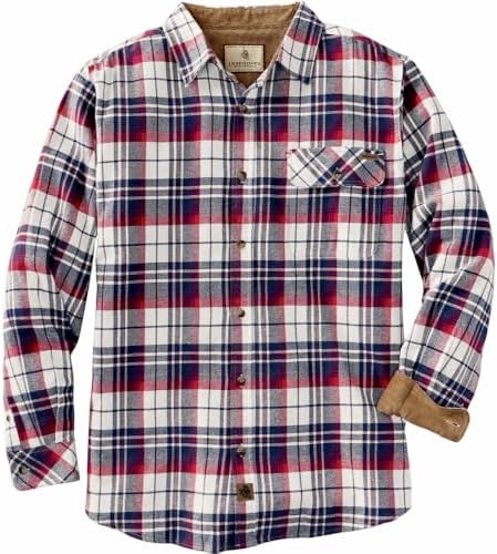 Legendary Whitetails Mens Flannel Long Sleeve Button Down 100% Cotton Shirt