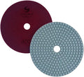 PPW123D Diamond Polishing Pads 4" For Concrete Terrazzo Stone Marble Granite Countertop Floor Wet Polishing, Grit 400 - Pack of 2