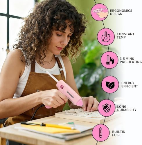 GRENPRO 188PCS Pink Cordless Drill Tool Set For Women Tool Kit For Home Box
