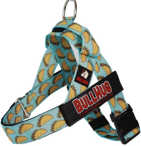 Adjustable Dog Harness– No Pull, No Choke – for English Bulldogs, French Bulldogs, Pugs & Broad-Chested Breeds – Easy, Safe Walks (Taco, Medium)