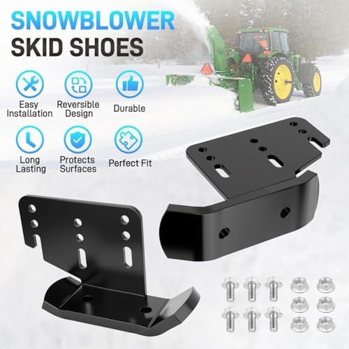 2PCS Snowblower Skid Shoes for 42" 44" 47" 54" Snow Blower Thrower
