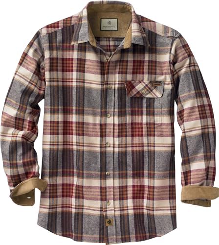 Legendary Whitetails Mens Flannel Long Sleeve Button Down 100% Cotton Shirt