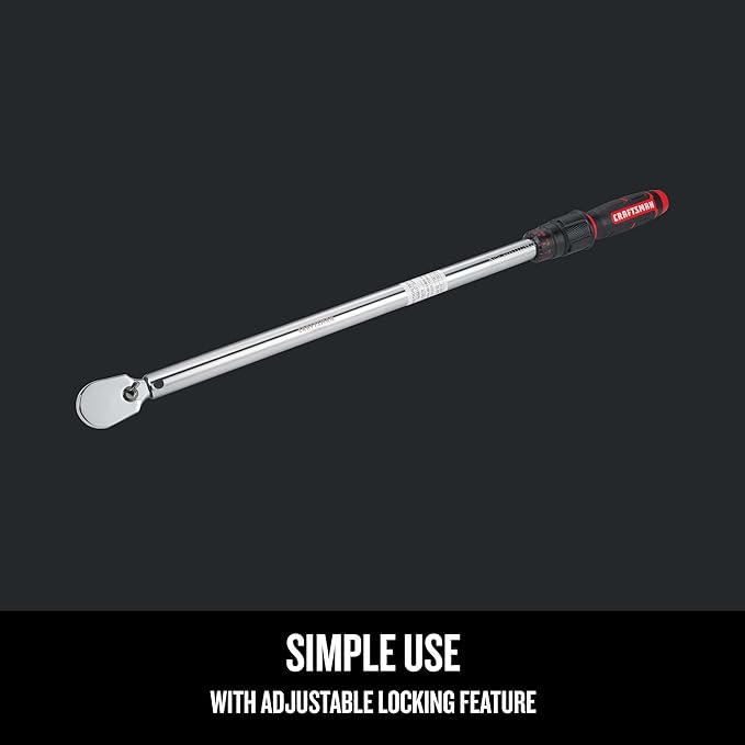 CRAFTSMAN Torque Wrench, 1/2" Drive, 50-250 FT-LB (CMMT99434)