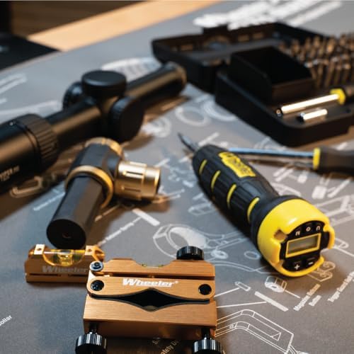 Wheeler Professional Laser Bore Sighter with Magnetic Connection, Multiple Caliber Usage and Storage Case for Scope Mounting, Gunsmithing and Maintenance