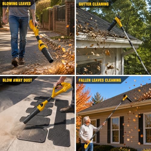 Cordless 2 in 1 Leaf Blower for DeWalt 20V Battery(Tool Only)