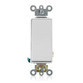 Leviton 20 Amp, 120/277 Volt Decora Plus Rocker Single-Pole AC Quiet Switch, 5621-2W, White